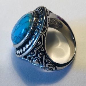 Faux turquoise ring